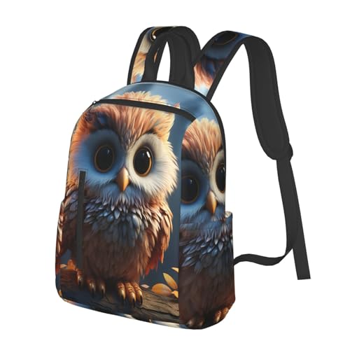 Casual Backpack for Women Men Cute Owl Lightweight Daypack Large Capacity Nurse Bag2