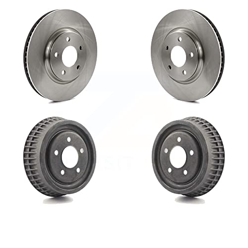 Front Rear Disc Brake Rotors Drums Kit For 2004 Chevrolet Malibu With 296mm Diameter Rotor K8-102138