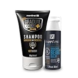 MENFIRST - Ultimate Gray Coverage Kit - PLUS Shampoo + Beard Balm - 2 Pack