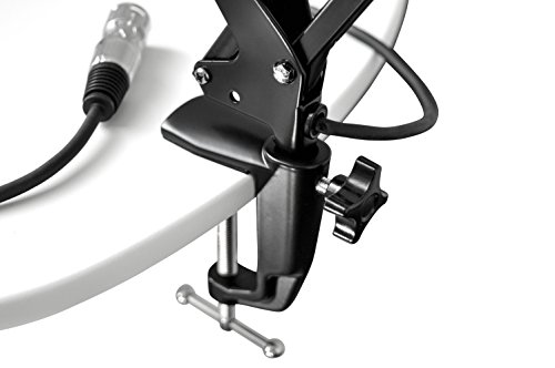 TIE Studio Flexibele Mic Stand Pro Microfoonhouder Microfoonarm (incl. 2,5m XLR Microfoonkabel, 5/8 inch schroefdraadaansluiting & 360 graden verstelbaar), zwart, 19-90007 (1) - Afbeelding 4