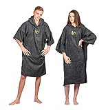 ECHTER HANDTUCHSTOFF - Im Gegensatz zu anderen Mikrofasergewändern hält Sie dieses Baumwollgewand selbst unter schwierigsten Bedingungen warm und trocken.
