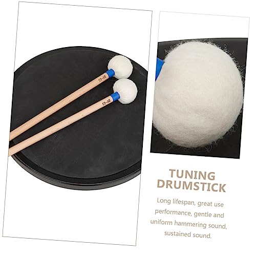 2 Baquetas de Percusión con Cabeza de Fieltro Azul miniatura 5