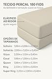 Lençol Avulso Com Elástico Liso Percal 180 Fios Varios Tamanhos (Branco., King) glide