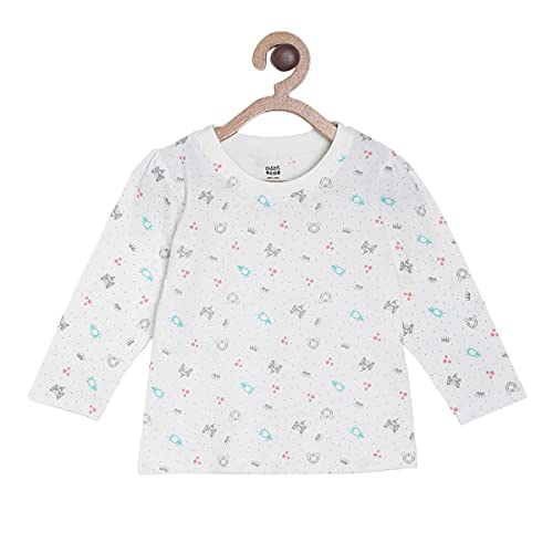 Image of miniklub Girls White Pack of 3 Conversational Printed Top