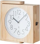 東京時計　 置時計 木製 茶色 装飾的な文字盤 Amazon.co.jp: ottostyle.jp 木製 両面掛け時計 電波時計 壁掛け