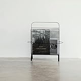 Construcción premium: el estante para periódicos está hecho de material de metal resistente, duradero y resistente al óxido.