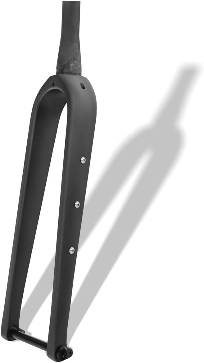 Gravel Road Bike Fork 700C Carbon Fiber Rigid Fork Disc Brake Bikes Fork 1-1/8 1-1/2'' Straight/Tapered Tube Bikes Front Forks Thru Axle 12X100mm Hard Front Fork