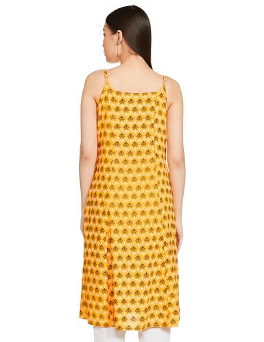 Image of Amazon Brand - Myx Women's Cotton A-Line Regular Kurta (Available in Plus Sizes)