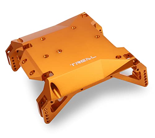 Image of TREAL Ryft Skid Plate Aluminum 7075 CNC Machined, Center Skid Board Compatible with Axial Ryft RBX10 Upgrades Ryft RBX10 Chassis Skid Plate AXI231025 (Orange)