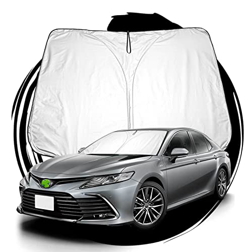 ruiya 新型 トヨタ カムリ 70系 専用 サンシェード フロントガラス用 パラソル 車用サンシェード UVカット 日よけ 車中泊 折り畳み式 カスタム パーツ