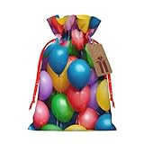 Globos coloridos con estampado de cielo azul, bolsa de regalo respetuosa con el medio ambiente, bolsas de regalo de vacaciones, bolsas de regalo para fiestas