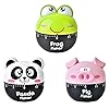 Liuer Kitchen Timer, 3 Pieces Kitchen Timer Digital Timer Egg Timer Kitchen Clock Manual Time Reminder Kitchen Timer for Cooking, Baking, Sports, Studying, etc. (Cartoon Pattern)