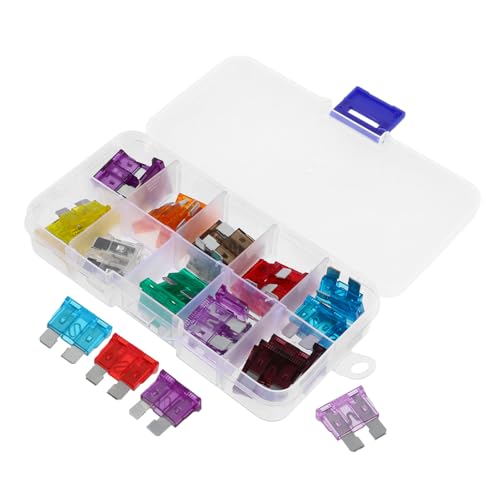 Luxshiny 50pcs Auto Car Fuse Set Automotive Kit Mini Fuse Kit Rv Supplies Motorhome Accessories miniatura 1