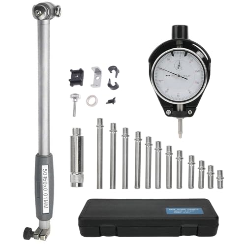 Comparateur Mecanique,Jauge De Diamètre Intérieur De 50 à 160 Mm, Résolution De 0,01 Mm, Comparateur De Précision Micronique Pour Diamètre Intérieur,...
