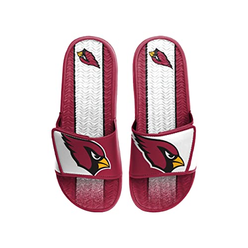 Image of FOCO mens NFL Team Stripe Logo Athletic Sport Shower Flip Flop Sandals Gel Slides