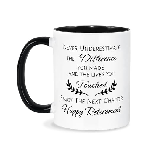 Silkwishes Retirement Gift for Man Woman, Funny Retirement Mug, Best Retirement Gifts for Men Women 2025, Coworkers, Friends, Teacher, Boss, Sisters, Mom, Retired Gifts Coffee Cup 11oz