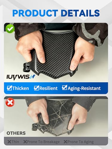 Image of Front Number Plate Universal for Ebike Imitation Carbon Fiber