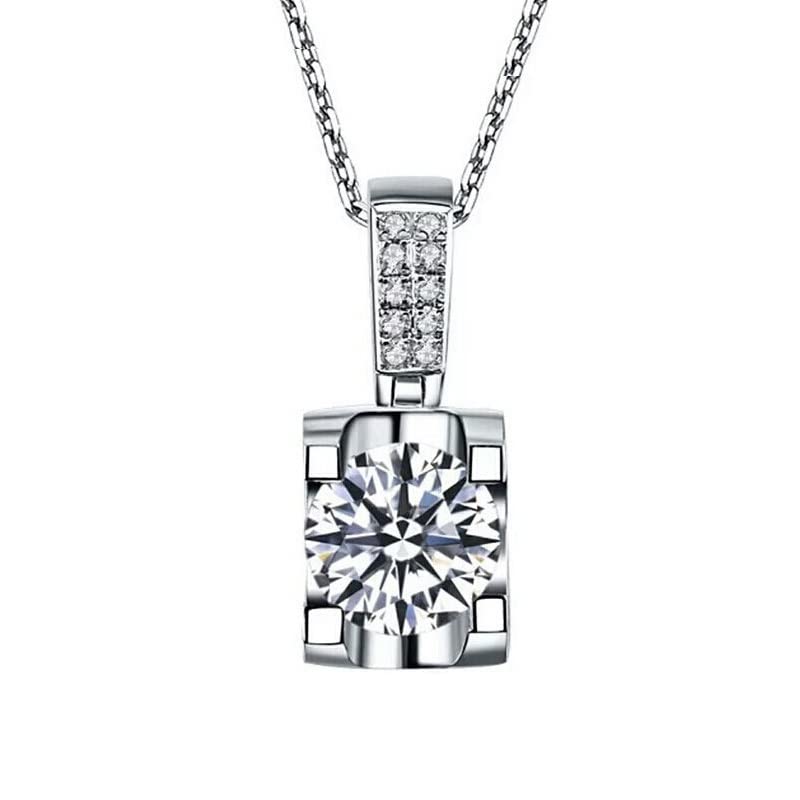Collier délicat géométrique en diamant de laboratoire pour votre style quotidien