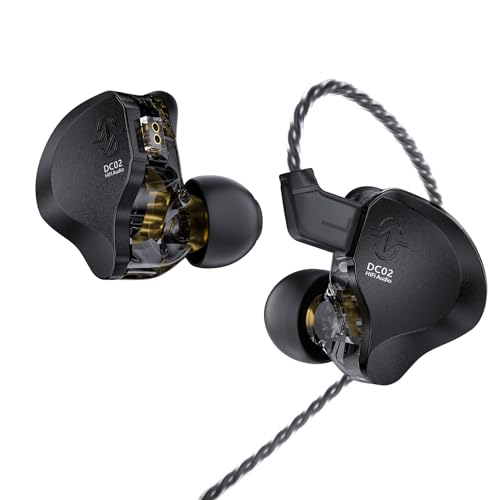 in Ear Monitor Headphones,CCZ DC02 In Ear Monitor Dual Magnetic Circuit DD Wired Earbuds...
