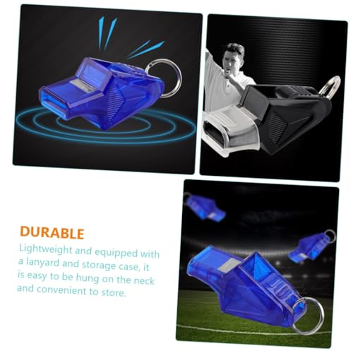 Set de silbatos deportivos portátiles Yardwe con cordón miniatura 3