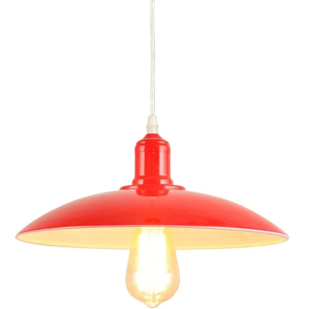 Lustre coloré rétro en fer forgé style couvercle de pot pour bar et café