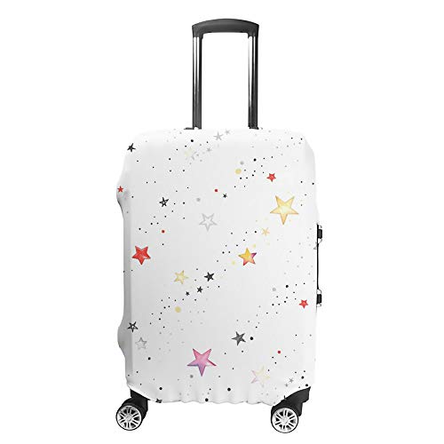 Housse de protection pour bagages motif étoiles colorées finition premium textile haute densité