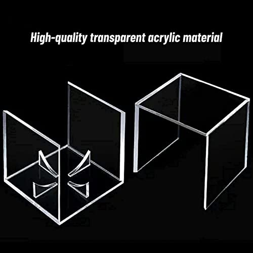 12 Pack UV Protected Acrylic Boxes for Display,Clear Display Case Baseball Cube Memorabilia Showcase Autograph Ball Protector by KALOPEZY - Image 5