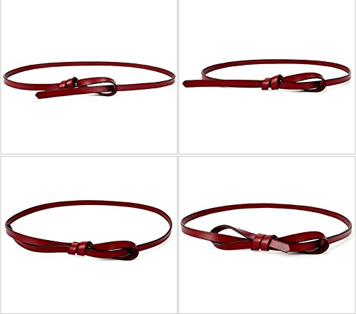 Belt For Women Dresses Adjustable Thin Skinny Genuine Leather Waist Belts4