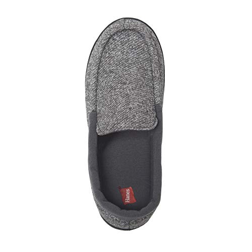 Hanes boys Comfortsoft Knit Venetian Indoor/Outdoor Moccasin Slipper, Grey, Small Little Kid US - image 3