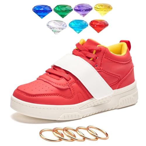 Shoes for Boys Girls Kids Red Sneakers Walking Slip on Shoes for Boys4