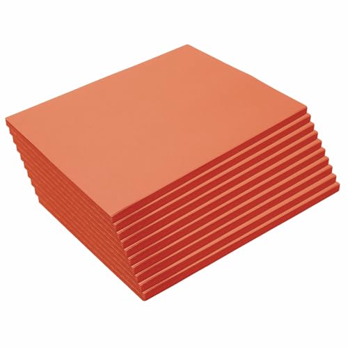 Colorations 9\" x 12\" Mediumweight Orange Construction Paper - 500 Sheets, Bulk Pack Art Paper, Arts and Crafts, School Supplies, Drawing, Coloring, Painting, 3D Art Paper
