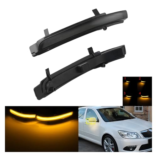Luz de giro espejo Skoda Octavia II intermitente LED dinámico retrovisor 2