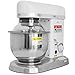 YARUMD FOOD 500W Batidora Amasadora,Multifunción Robot De Cocina 10L Cuenco De Acero Inoxidable Amasadora para Repostería con 3 Accesorios De Mezcla