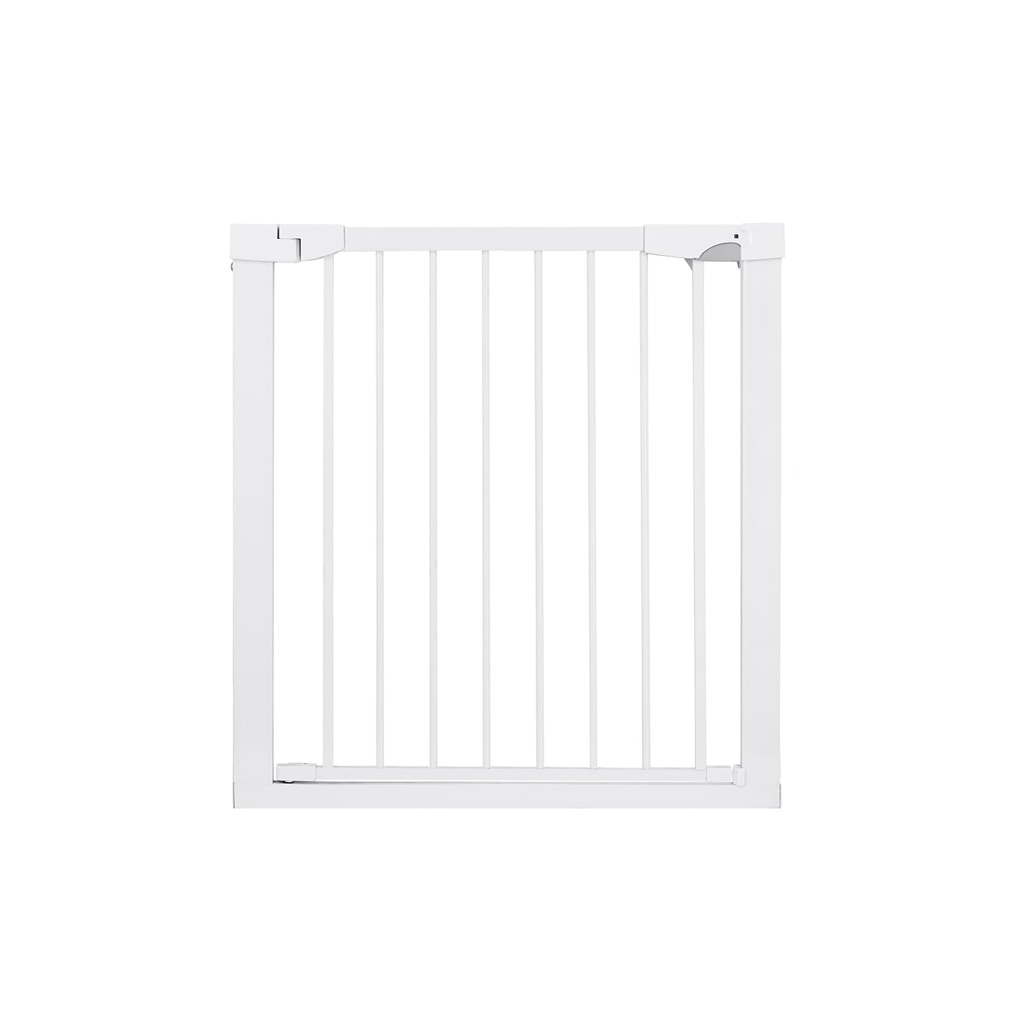 Barrera para Puerta y Escalera MoMi PAXI Plus, Extensible de 75 a 82 cm, Barrera de Seguridad para niño con 2 Extensiones de 7 y 14 cm Incluidas, a presión - Montaje sin taladrar
