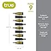 True Align Wall-Mounted Wine Rack, Black Wrought Iron, Minimalist Modern Wine Display, Alcohol Storage Solution, Holds Nine Standard Wine Bottles, 37.75
