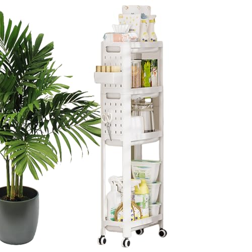 Carrito utilitario con ruedas, estante de almacenamiento de condimentos de varios niveles, transportador de condimentos de cocina móvil, carrito organizador rodante, para garaje