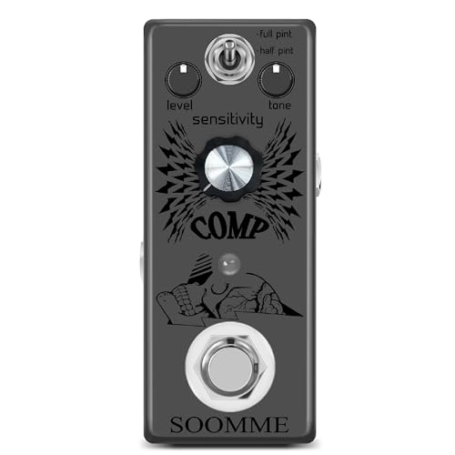 SOOMME Guitar Compressor Pedal for Analog Compression Effect Pedal Ultimate Comp Guitar Effects for Electric Guitar True Bypass