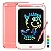 Richgv 10 Pollici Colorato Tavoletta Grafica LCD Scrittura, Tavolo da Disegno con Blocco dello Schermo, Elettronica Lavagna Cancellabile Portatile Digitale Ewriter per Bambini,Famiglia (Rosa)