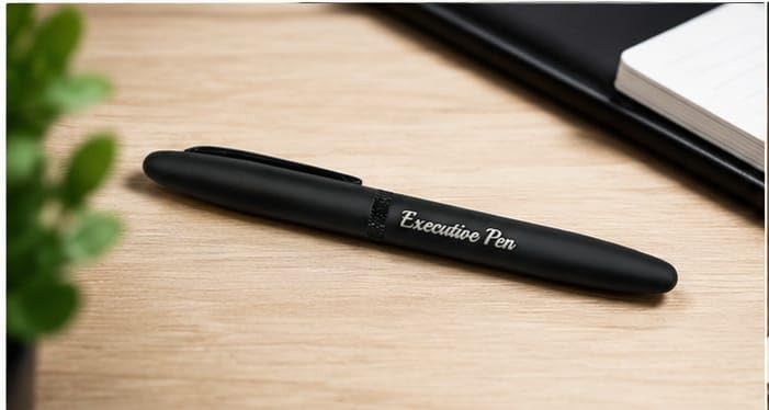Image of Executive Pen, Black, Magnetic Cap Ball Pen, Smooth Writing, Premium Office and School Use, with Gift Box