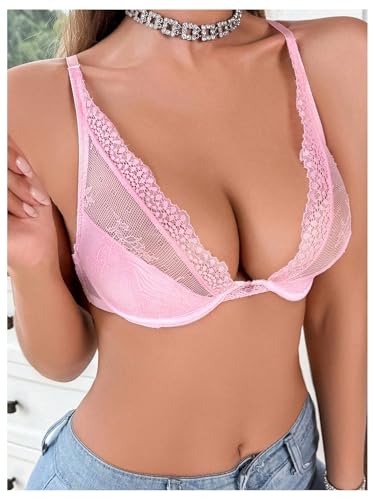 Image of SOLY HUX Women's Sexy Lace Bras Underwire Everyday Bra Comfort Push Up Bralettes