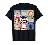 Family Guy Iconic Griffin Family Group Shot Big Chest Panels T-Shirt