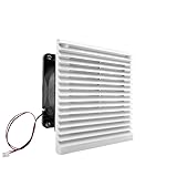 ventilation armoire electrique schneider Origine : Chine continentale Ventilateur de refroidissement IP54 220 V 148,5 x 148,5 mm 107 m³/h avec filtre for boîtier électrique et armoire électrique.