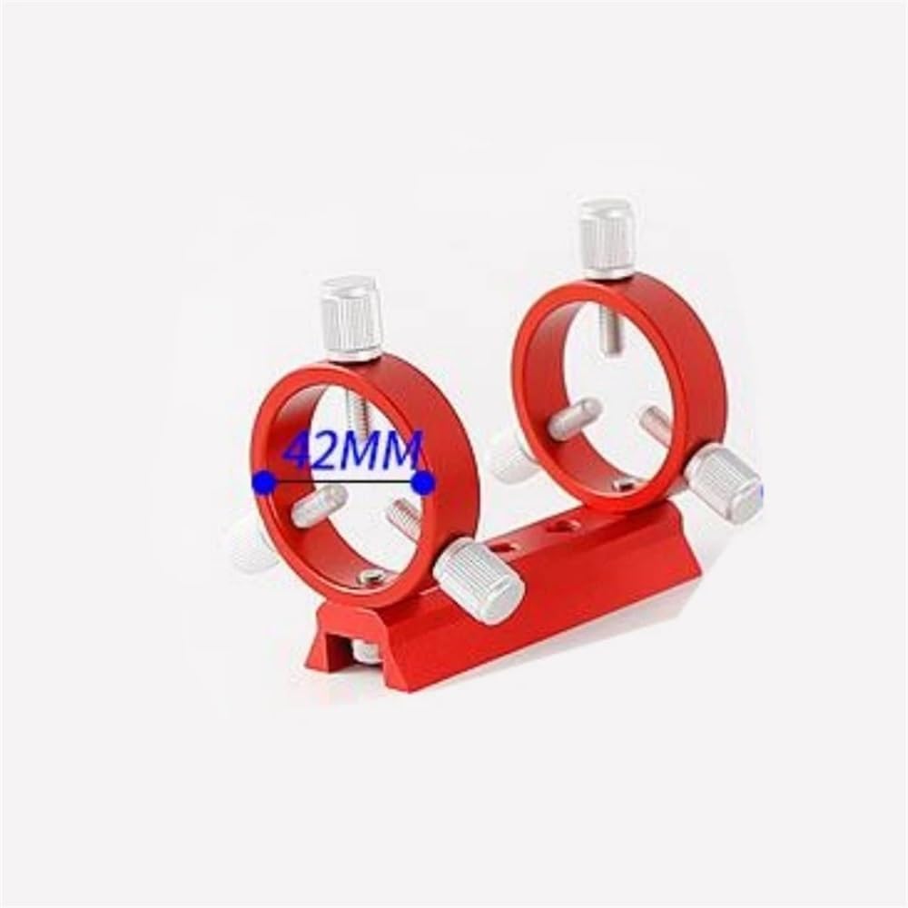 Astrophotography Accessories 42mm Guide Ring Set Three Point Astronomical Guide Ring 1PCS Plate 2PCS Ring 8PCS Screws Red Color