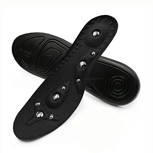 18 Magnetic Therapy Massage Insoles Therapy Acupuncture Insoles Magnetic Slimming Shoe Comfort Soft Health Pads Insert (Size : L