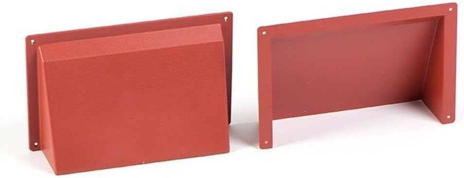 9" x 6" Terracotta Air Brick Hooded Cowl Cover Surface Mounted for Openings Air Bricks, Grilles & Air Vents