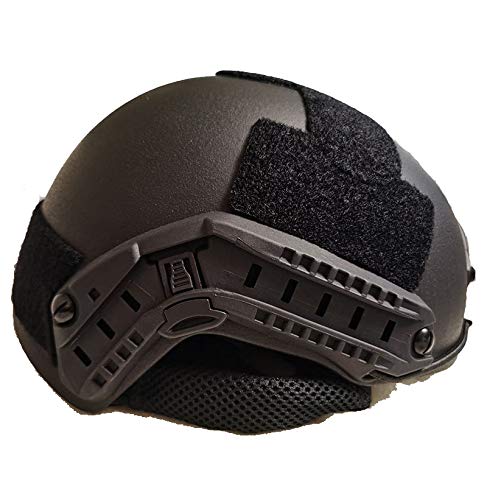 Casque tactique UHMW-PE noir taille L pour éviter les chocs de tête