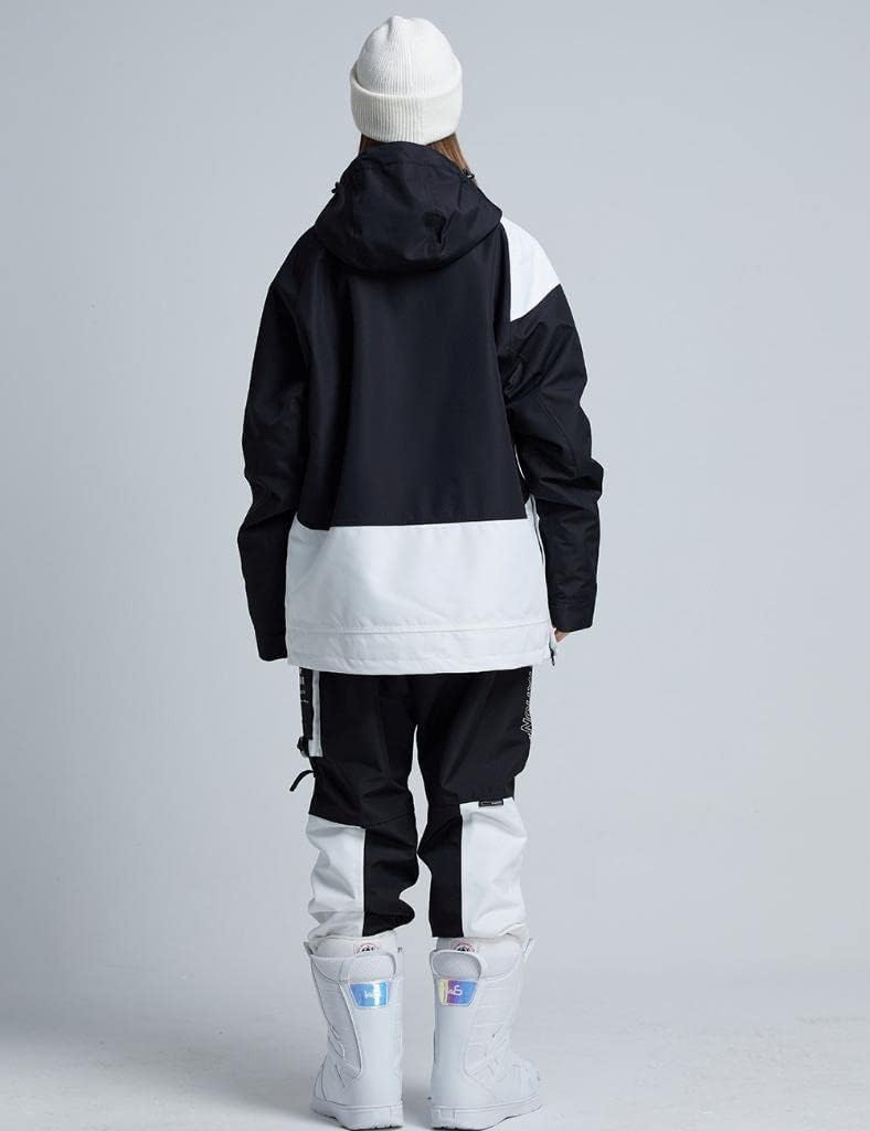 RIUIYELE Women's Ski Suit Outdoor Sports Snowboarding Jacket and Pants Waterproof Breathable Snow Suit, Black L - Image 2