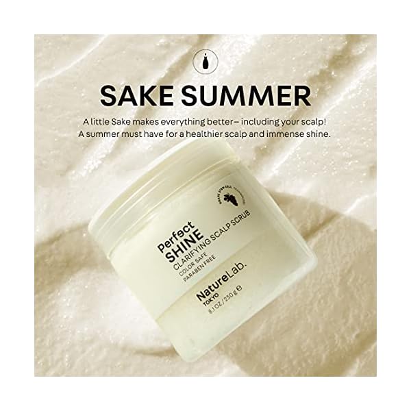 NatureLab-Perfect-Shine-Scalp-Scrub-Gentle-Exfoliating-Scalp-Treatment-with-Grape-Stem-Cells-Pearl-for-Shiny-Hair-Moisturizing-Hyaluronic-Acid-Paraben-Sulfate-Free-81-oz230-g NATURELAB. TOKYO Perfect Clean Clarifying Scalp Scrub: 2-in-1 Shampoo and Scalp Scrub Hair Treatment to Clarify and Remove Product Buildup for Immense Shine I 8.1 OZ / 230G