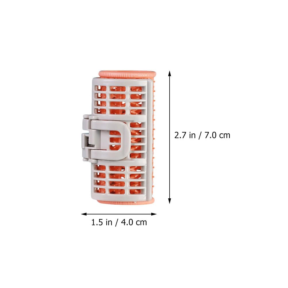 NOLITOY 6pcs Hair Rollers, Hair Curler Clip Plastic Self-grip Hair Clip DIY Hair Styling Accessories Tools for Short Hair Bangs