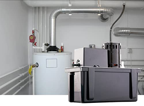 Little Giant Vcl-24Uls 115 Volt, 1/18 Hp, 270 Gph, Automatic Condensate Removal Pump With 1-Gallon Tank And Safety Switch, 6-Ft. Cord, Black, 553201 #TOP2